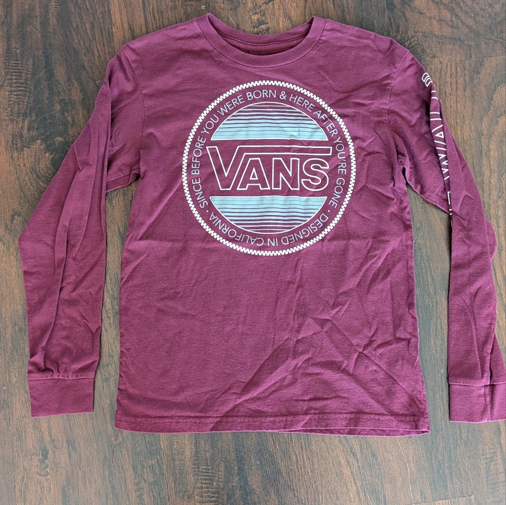 Vans Kids Long Sleeve Tee- Size M
